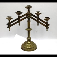 16" 5 Lite Adjustable Candelabra SKU C911-039